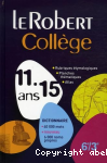 Dictionnaire Le Robert Collge